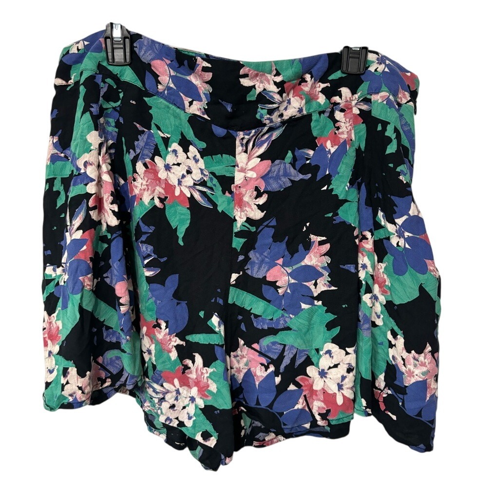 Red Herring Tropical Floral Print Shorts, Women's 18